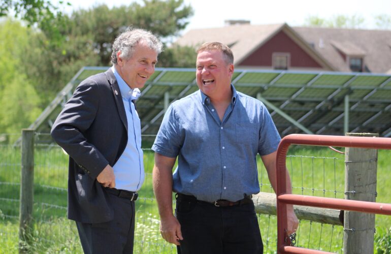Sen. Brown meets with local farmers
